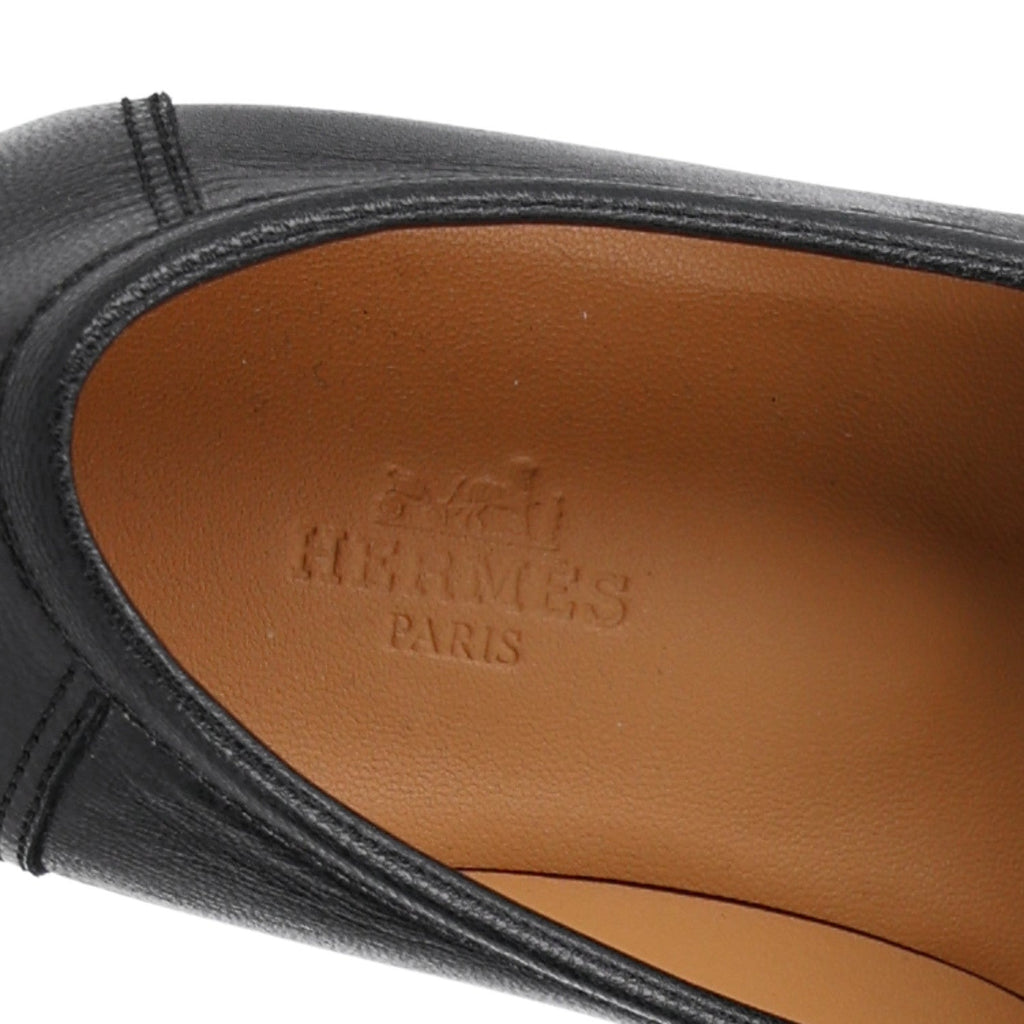 Calfskin Womens Colette Loafers 35 Black