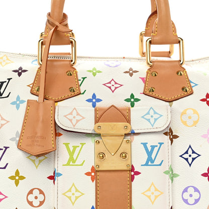 Monogram Multicolor Speedy 30 White