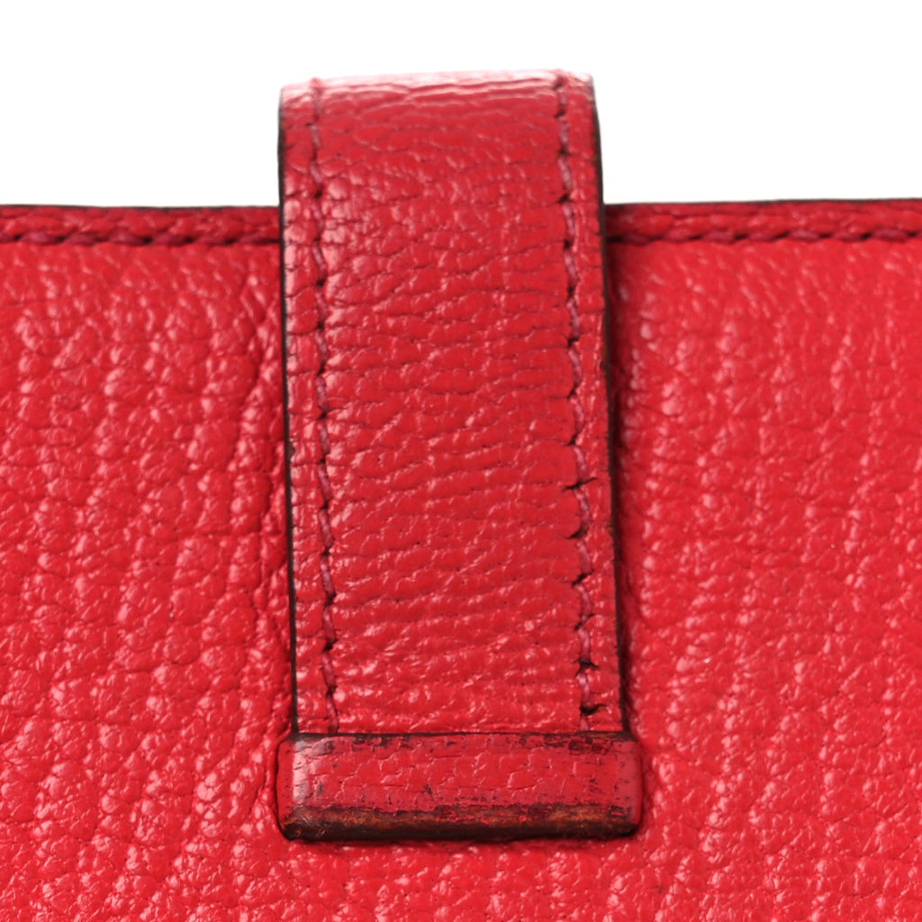 Chèvre Mysore Bearn Gusset Wallet Bougainvillea