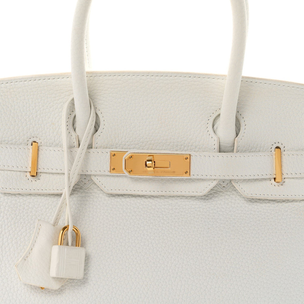 Taurillon Clemence Birkin 30 White