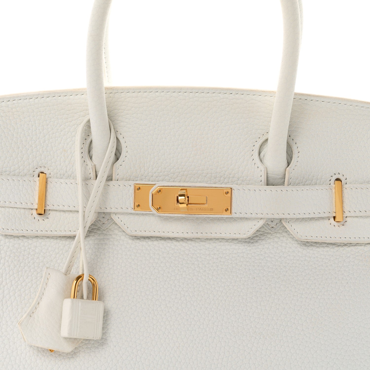 Taurillon Clemence Birkin 30 White