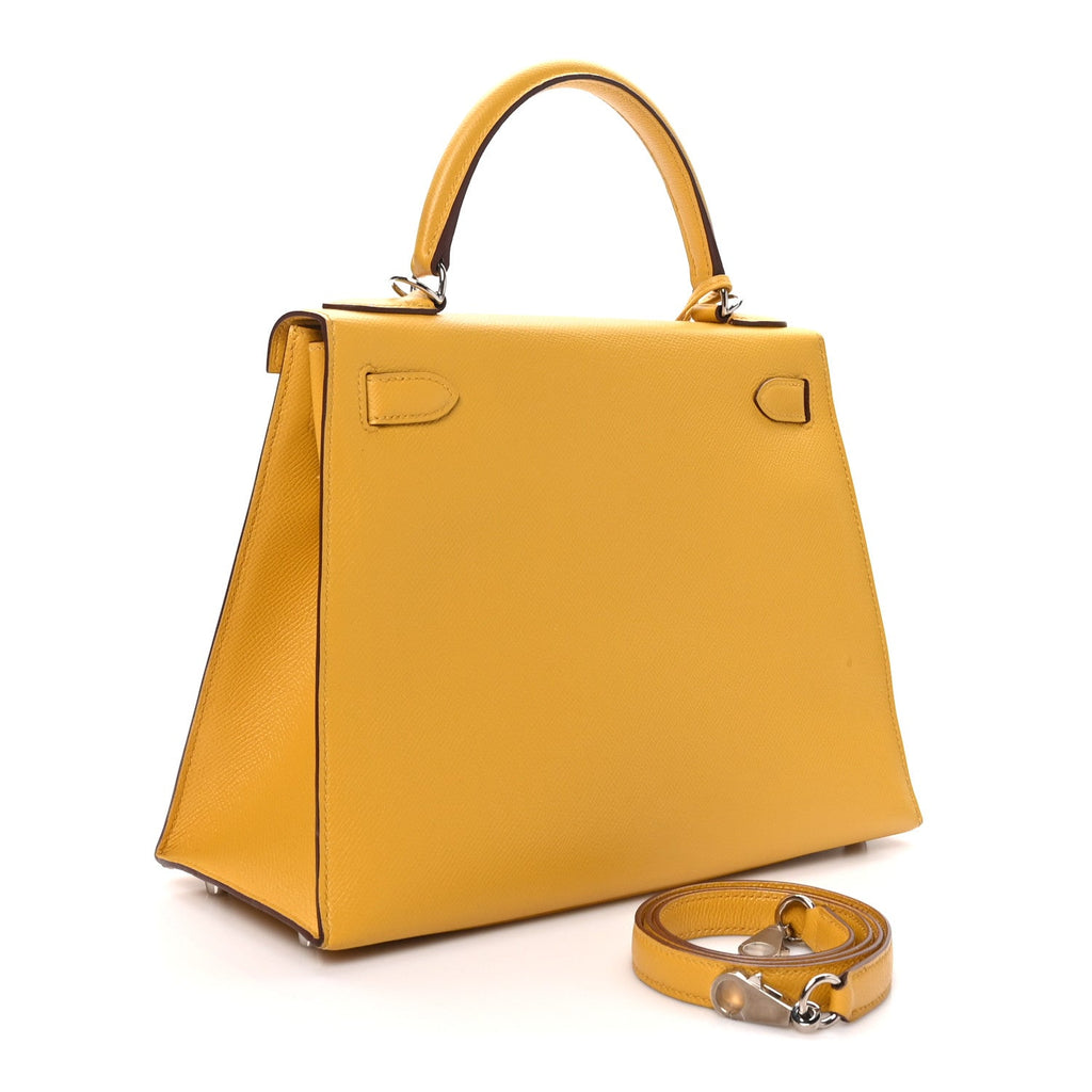 Epsom Kelly Sellier 28 Jaune Ambre