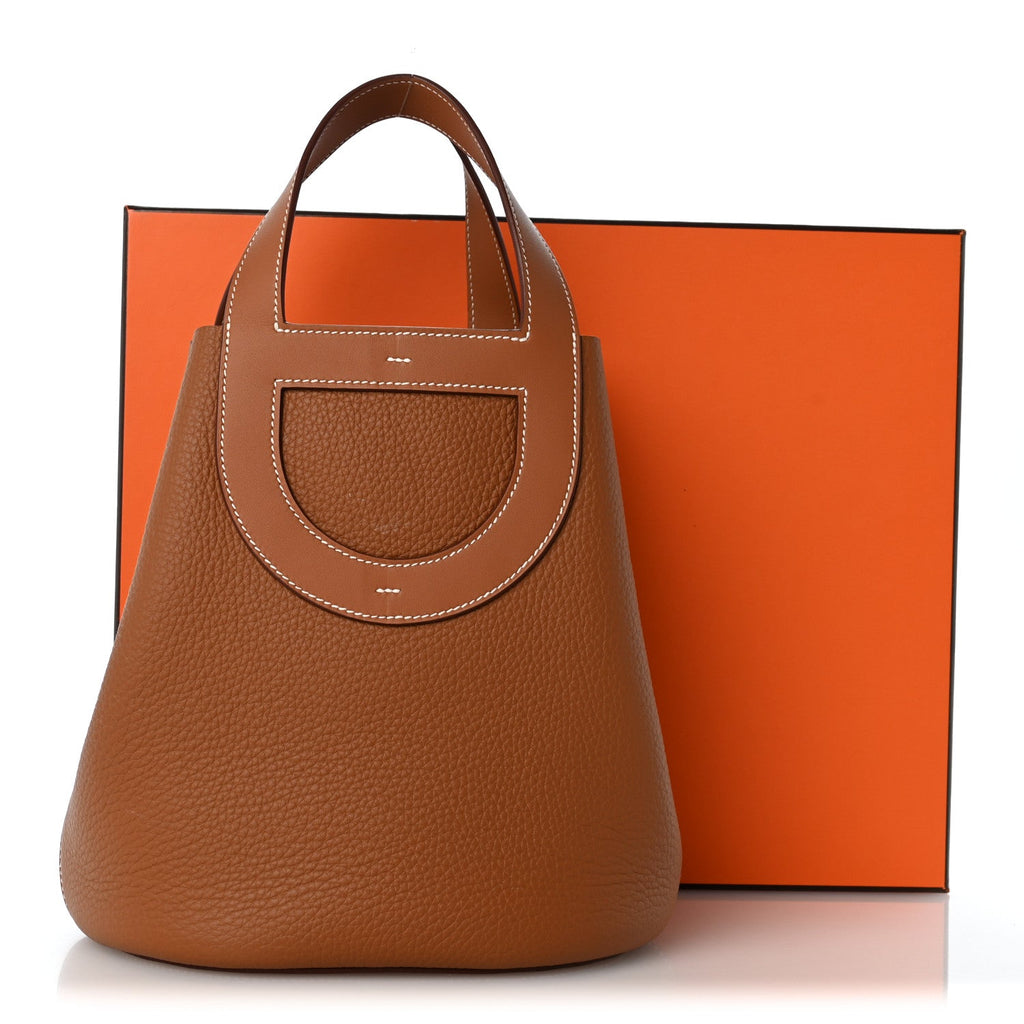 Taurillon Clemence Swift In-The-Loop 23 Bag Gold