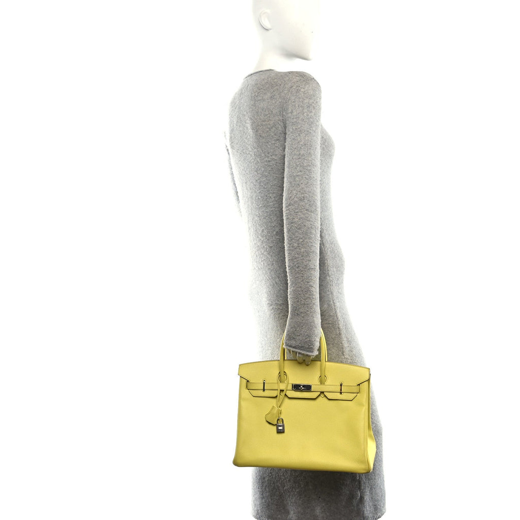 Epsom Birkin 35 Lime