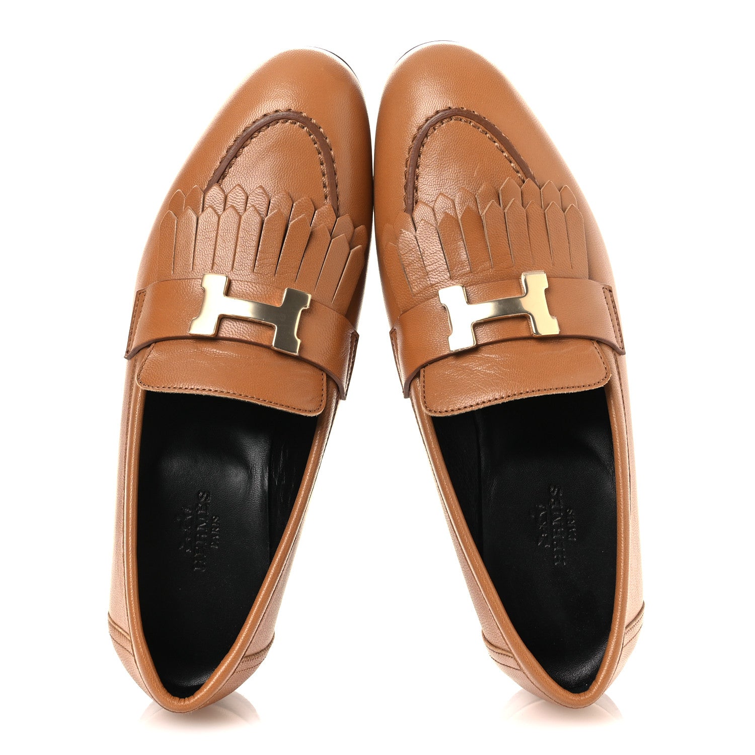 Goatskin Womens Royal Loafers 36 Naturel