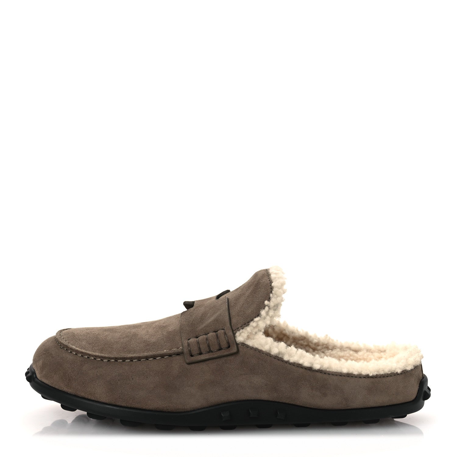 Suede Goatskin Shearling Go Mules 38 Brun Frume Ecru