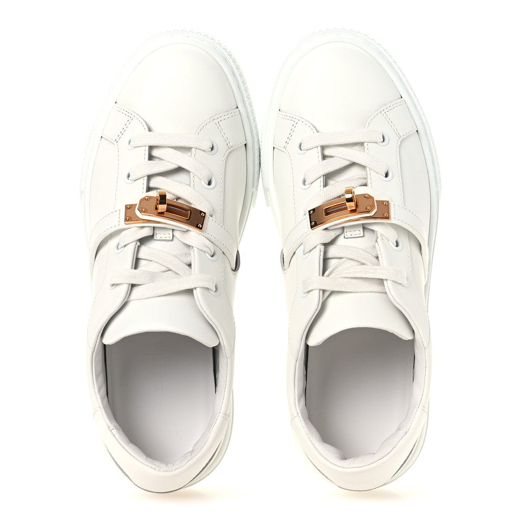 Calfskin Day Sneakers 37 White