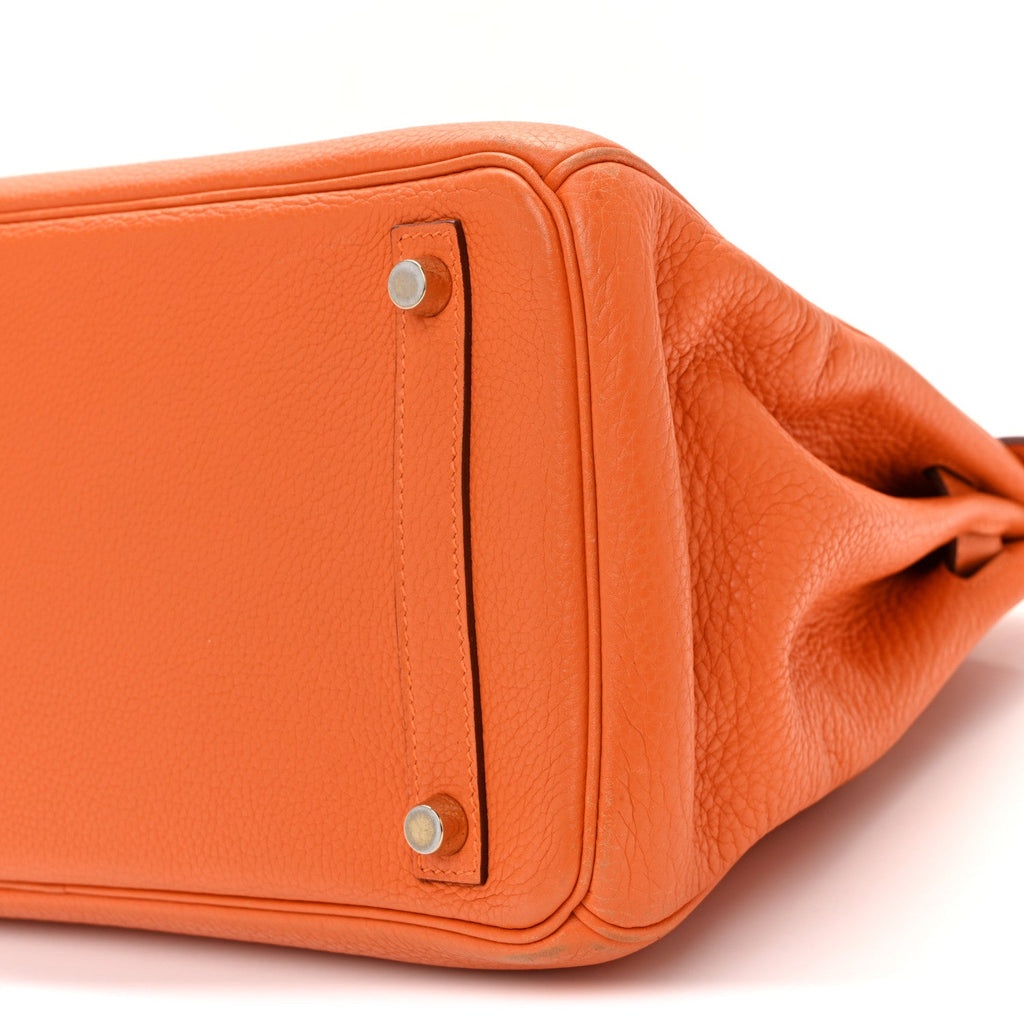 Taurillon Clemence Birkin 30 Orange
