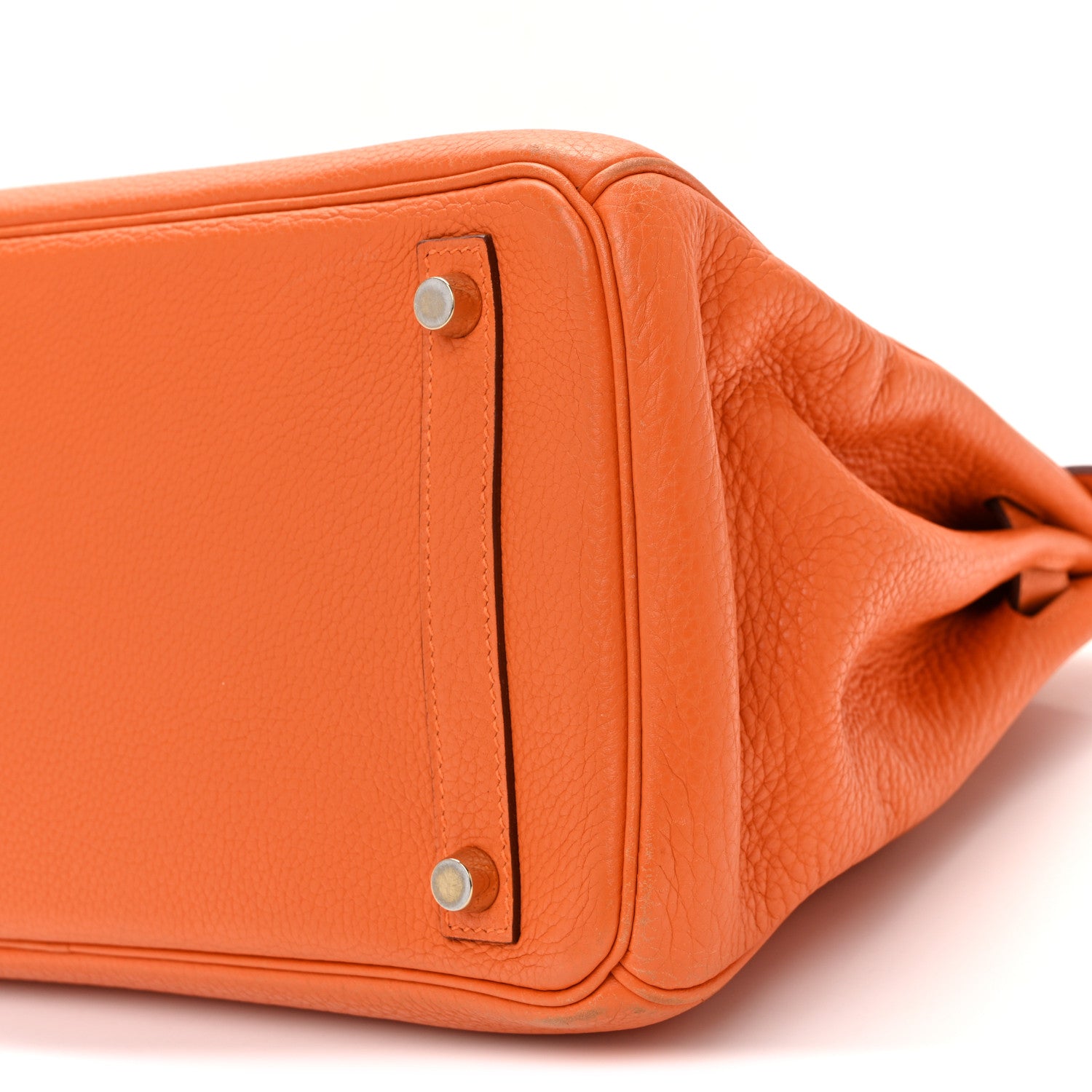 Taurillon Clemence Birkin 30 Orange