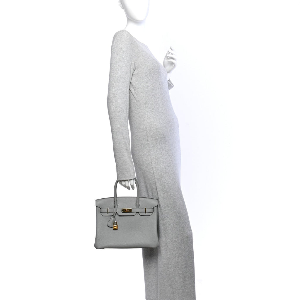 Togo Birkin 30 Gris Mouette