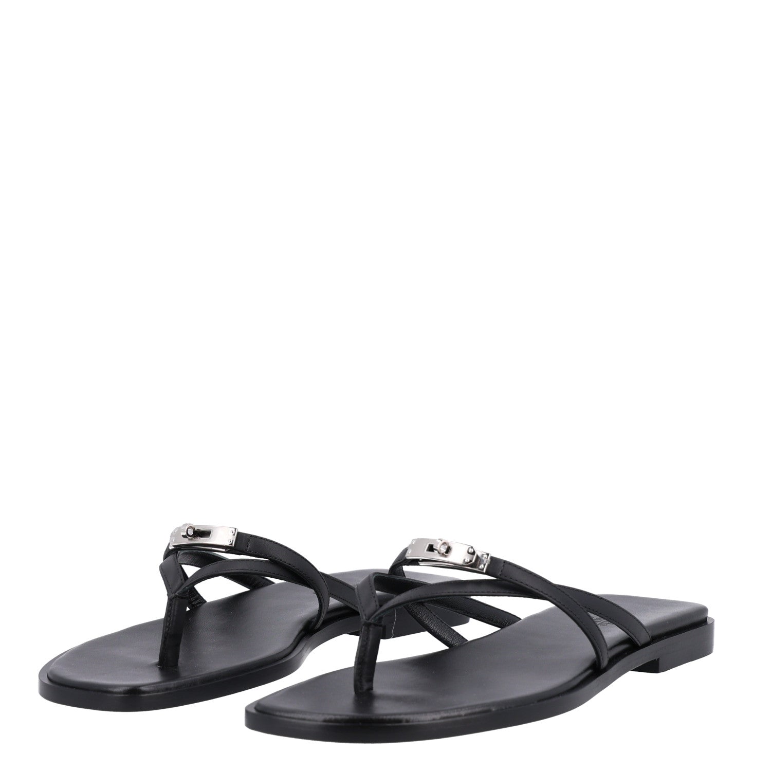Calfskin Miss Sandals 37 Black