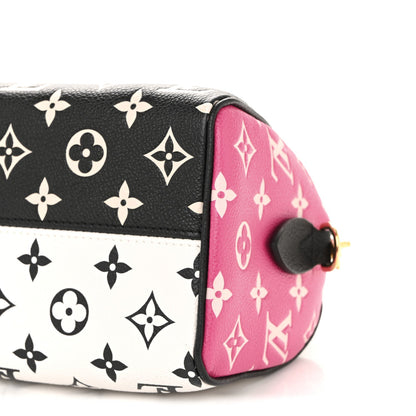 Empreinte Monogram Spring in the City Speedy Bandouliere 20 Black White Pink