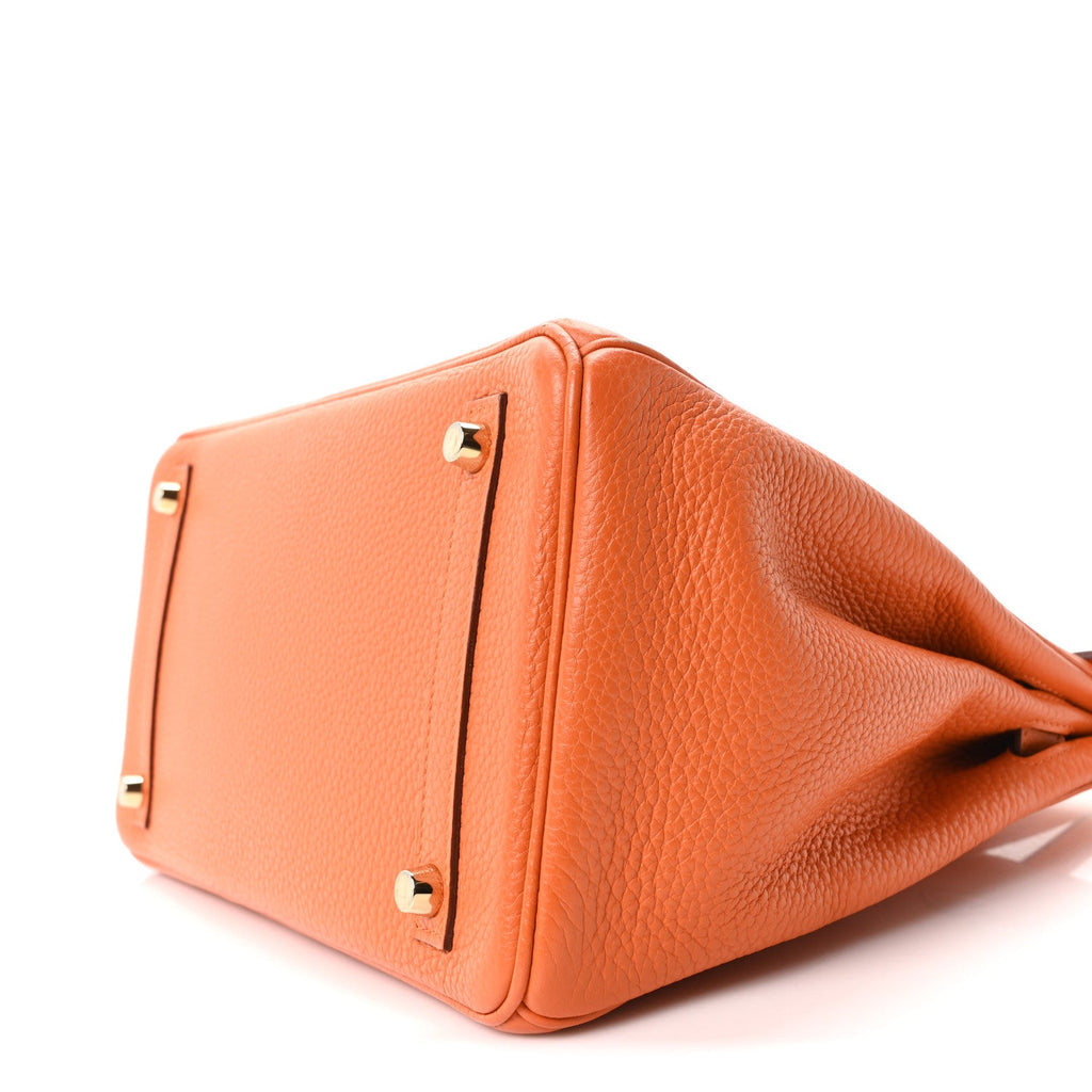 Taurillon Clemence Birkin 30 Orange