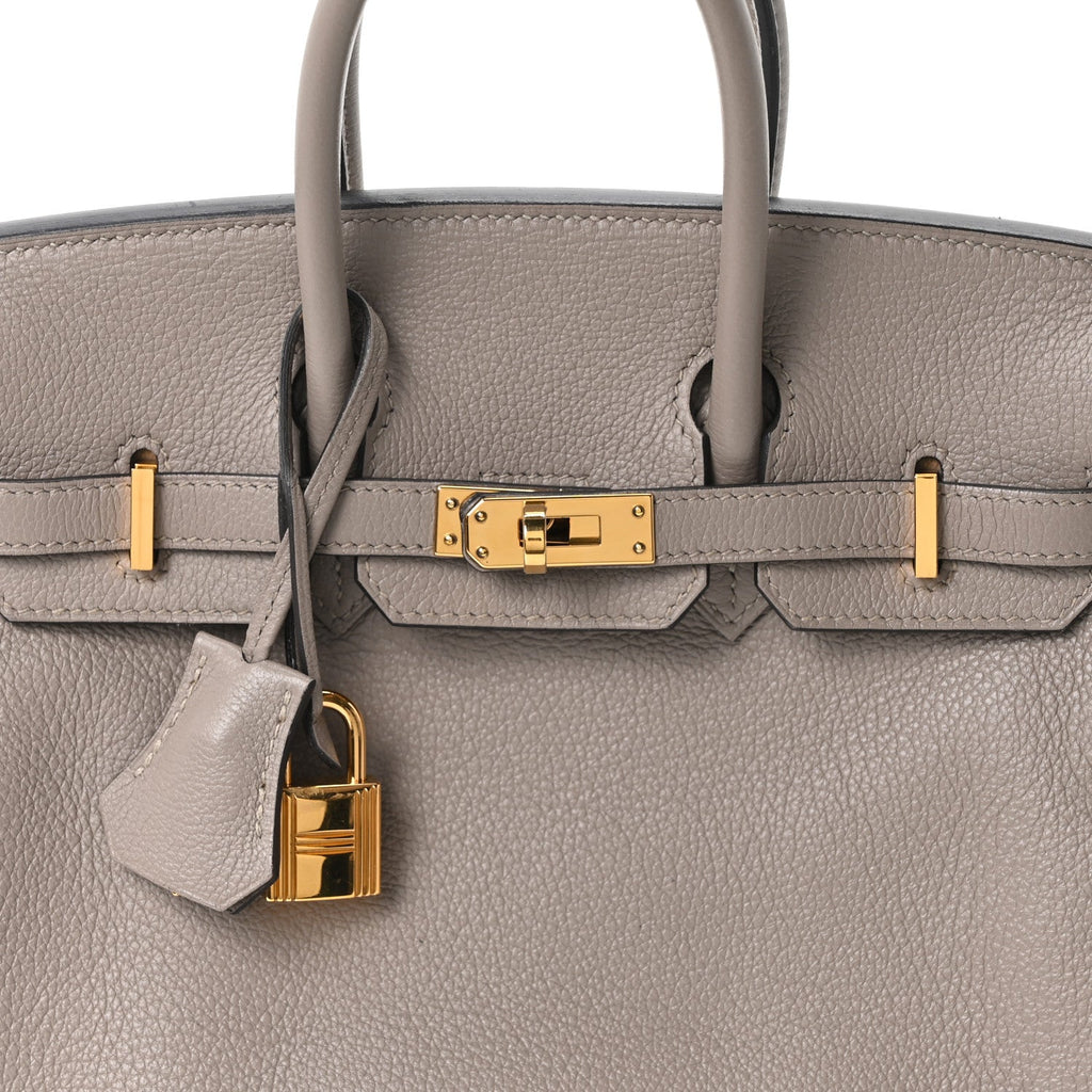 Taurillon Novillo Birkin 25 Gris Asphalte