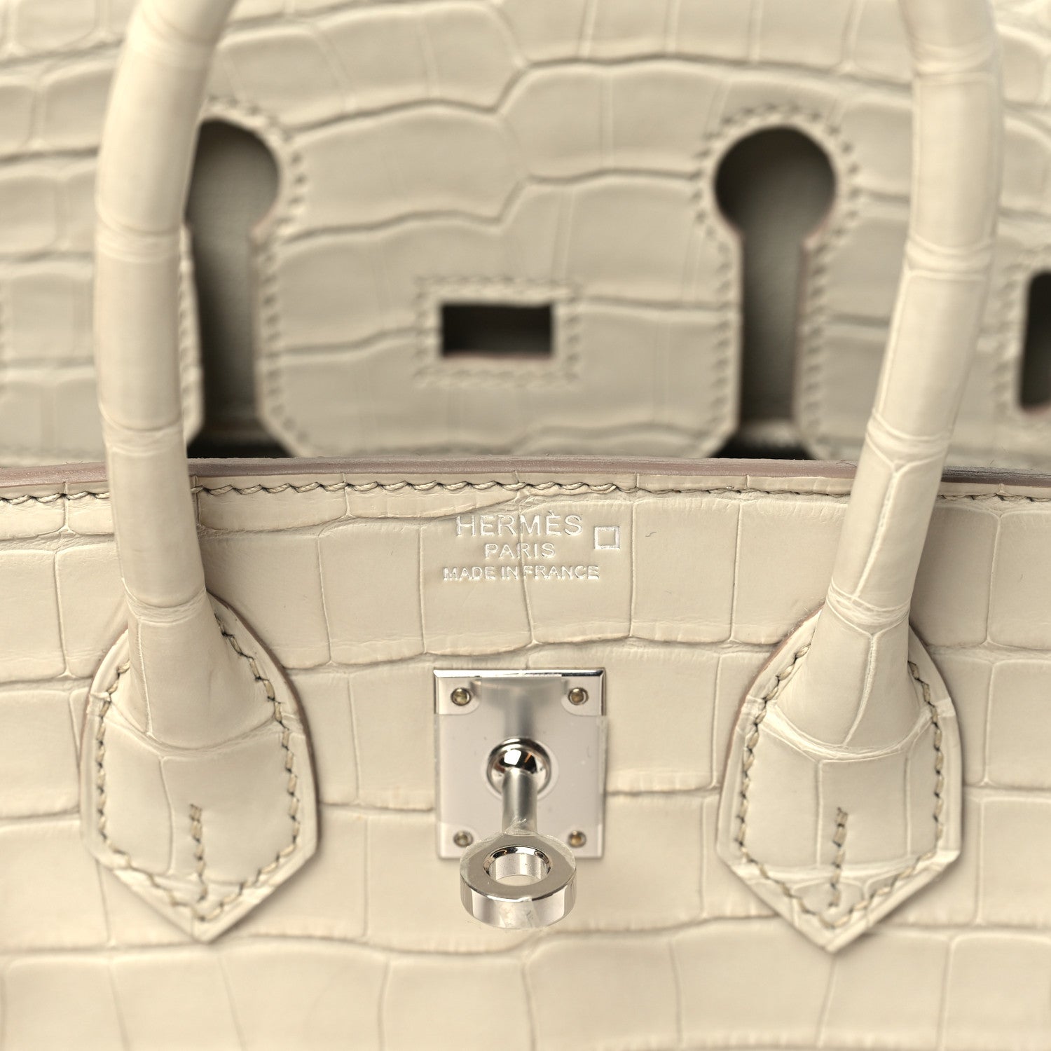 Matte Alligator Birkin 25 Beton