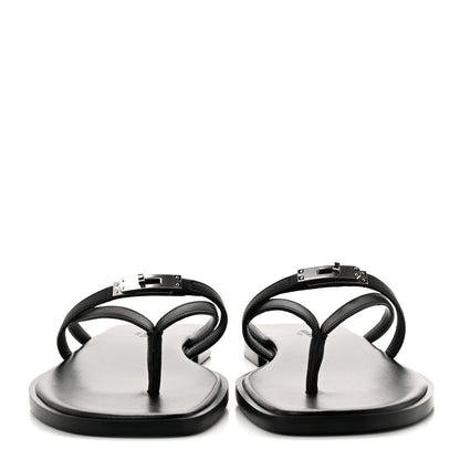 Calfskin Miss Sandals 39 Black