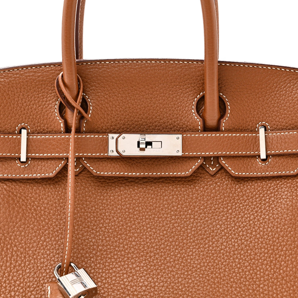 Taurillon Clemence Birkin 30 Gold