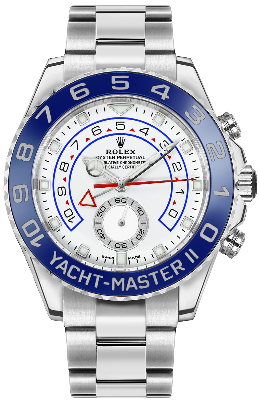 Rolex Yacht-Master II Oystersteel Men's Luxury Watch 116680-0002