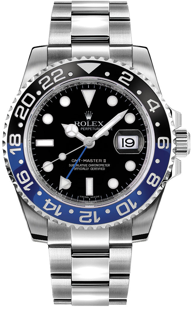 Rolex GMT-Master II Batman 40mm Men's Watch 116710BLNR-0002