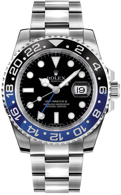 Rolex GMT-Master II Batman 40mm Men's Watch 116710BLNR-0002
