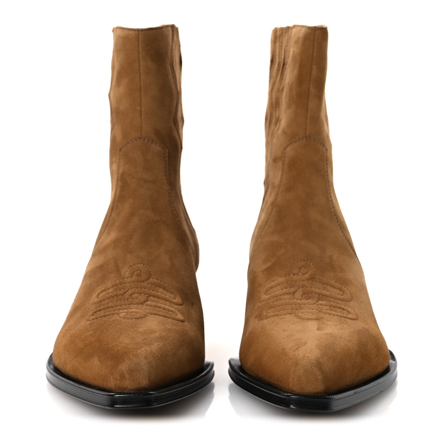 Suede Goatskin Womens Vegas 35 Ankle Boot 41 Brun Fume