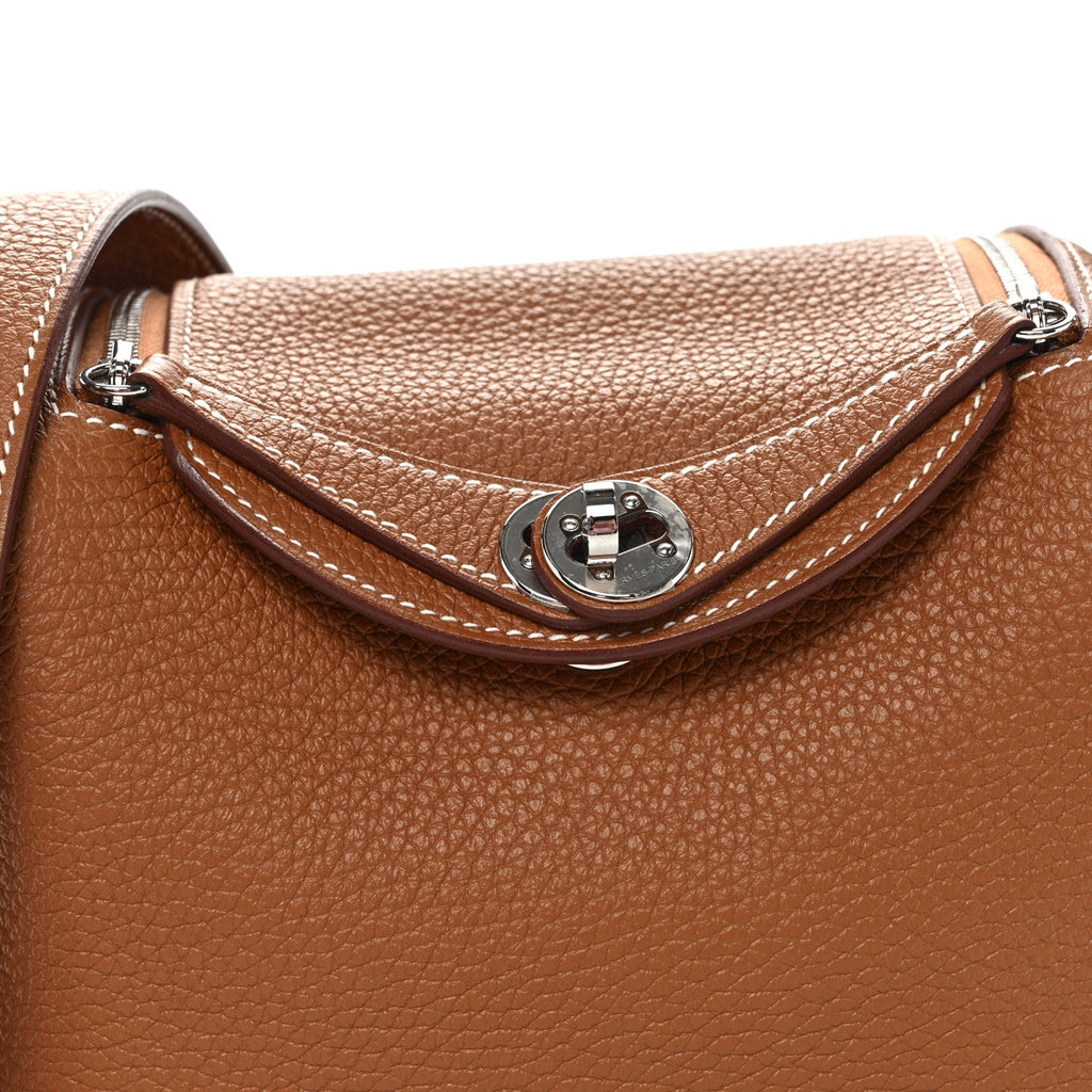 Taurillon Clemence Mini Lindy 20 Gold