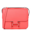 Epsom Enamel Constance 18 Rose Texas Rouge De Coeur