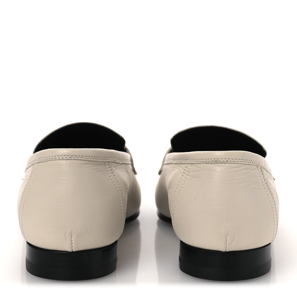 Goatskin Womens Paris Loafers 37 Beige Glaise