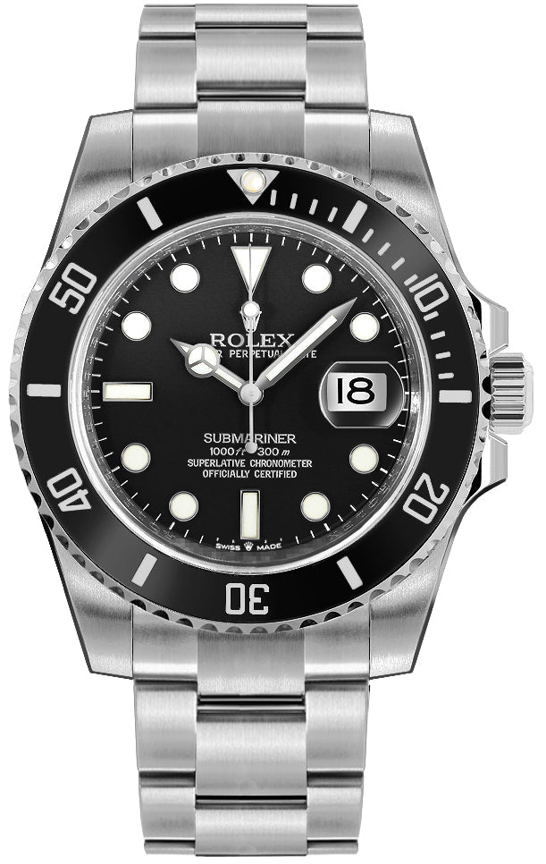 Rolex Submariner Date Black Dial Stainless Steel Men's Watch 126610LN-0001