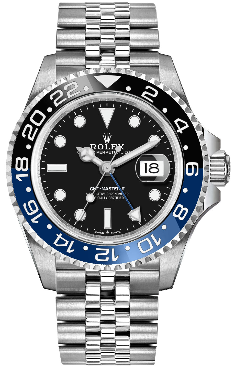 Rolex GMT-Master II Batgirl Jubilee Men's Watch 126710BLNR-0002