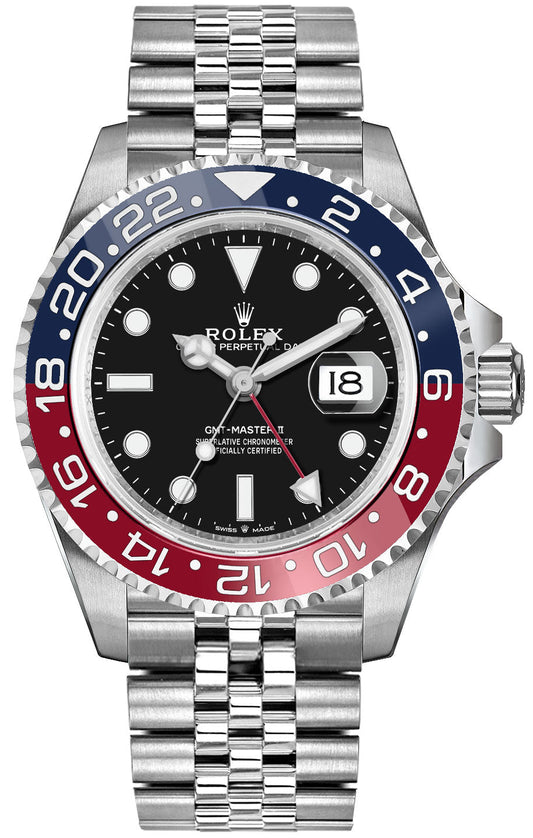 Rolex GMT-Master II Pepsi Luxury Men's Watch 126710BLRO-0001