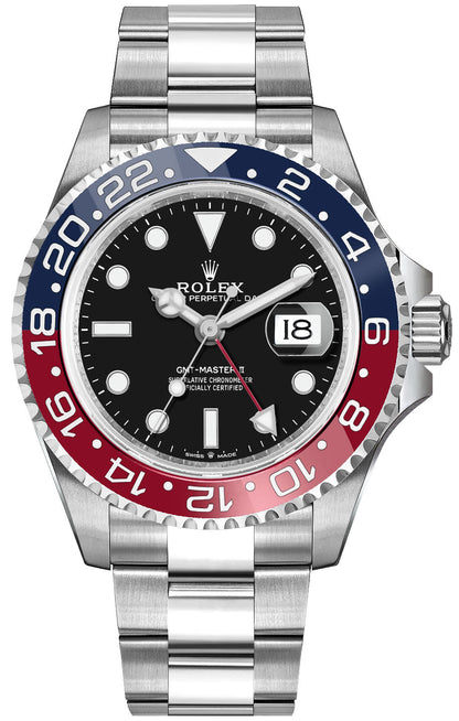 Rolex GMT-Master II Pepsi Oystersteel Men's Luxury Watch 126710BLRO-0002