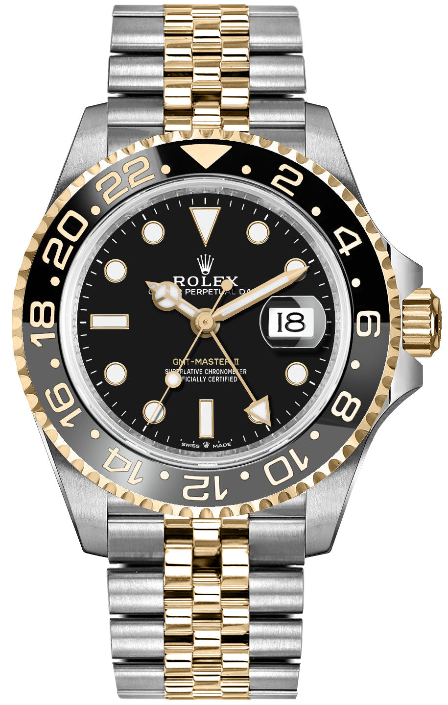 Rolex GMT-Master II "Zombie" Yellow Gold & Steel Men's Watch 126713GRNR-0001