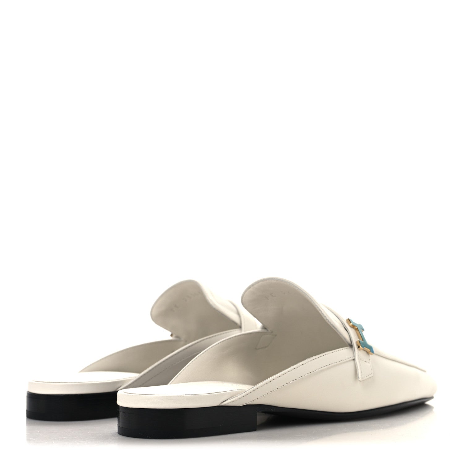 Calfskin Womens Groupie Mules 35 White