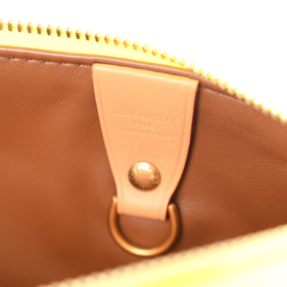 Calfskin Monogram Speedy P9 Bandouliere 25 Lemonade Yellow