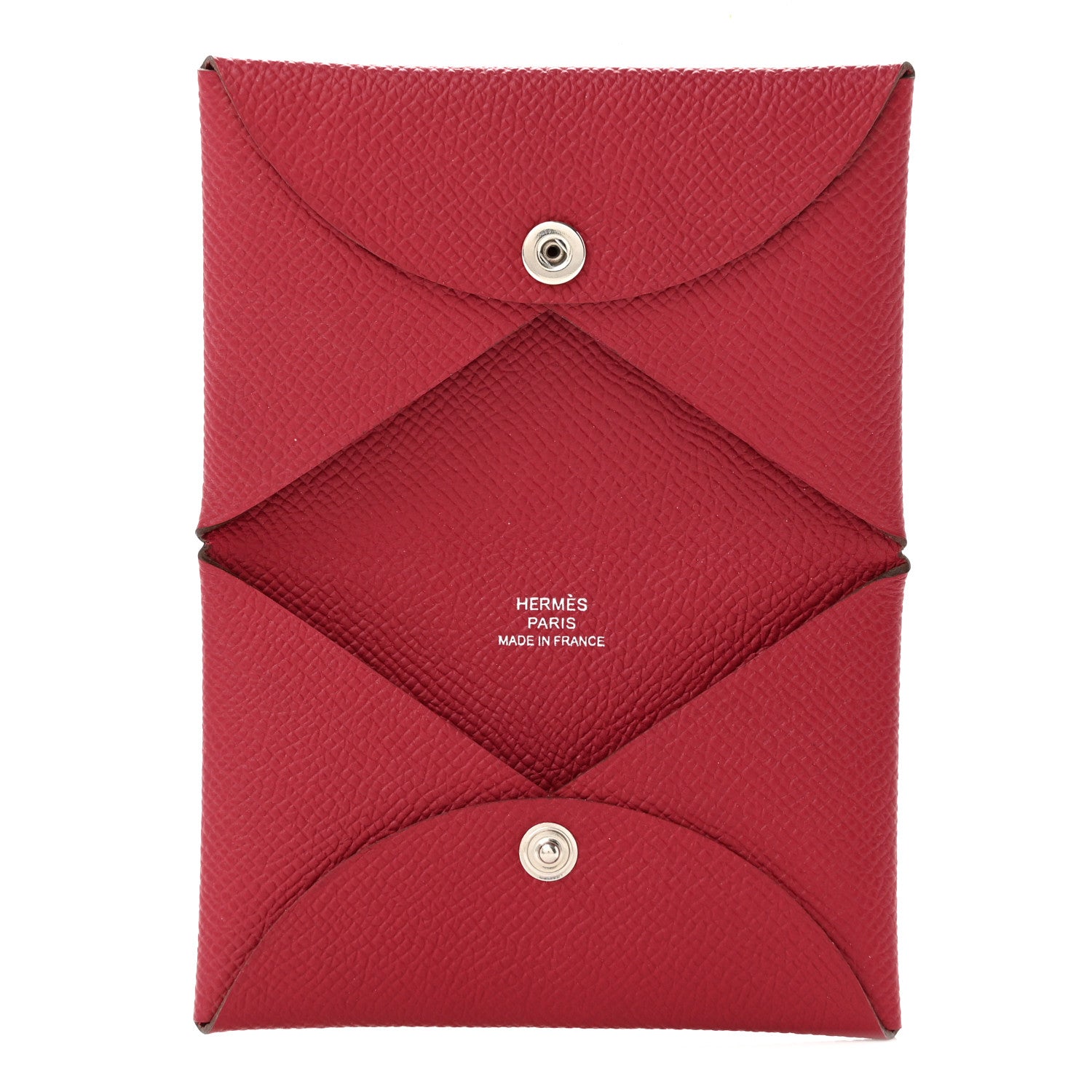 Epsom Calvi Card Case Rubis