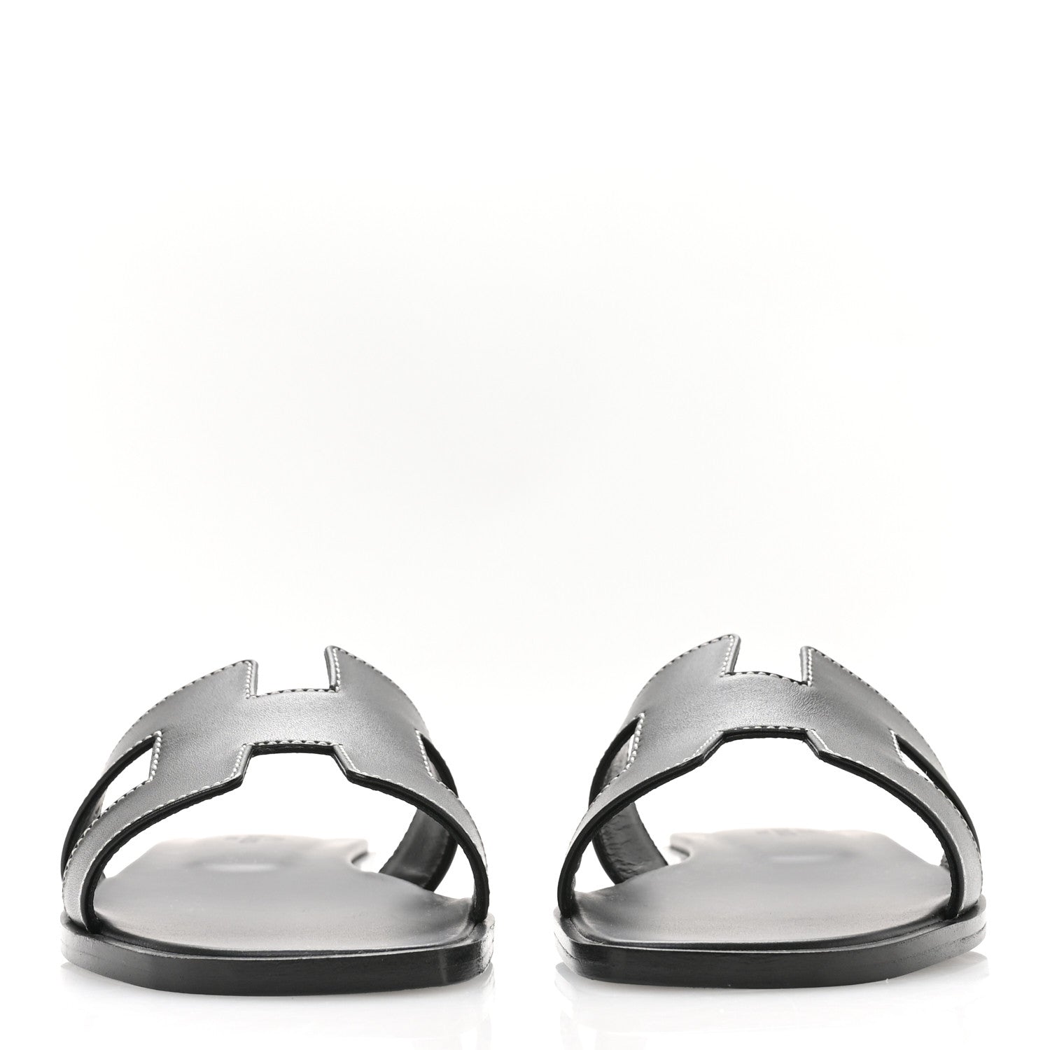Box Calfskin Oran Sandals 36.5 Black