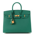 Epsom Birkin Sellier 25 Vert Jade
