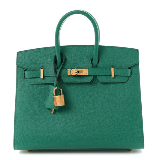 Epsom Birkin Sellier 25 Vert Jade