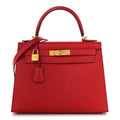 Epsom Kelly Sellier 28 Rouge Casaque