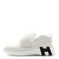 Suede Goatskin Mesh Fabric H Sneakers 38 White