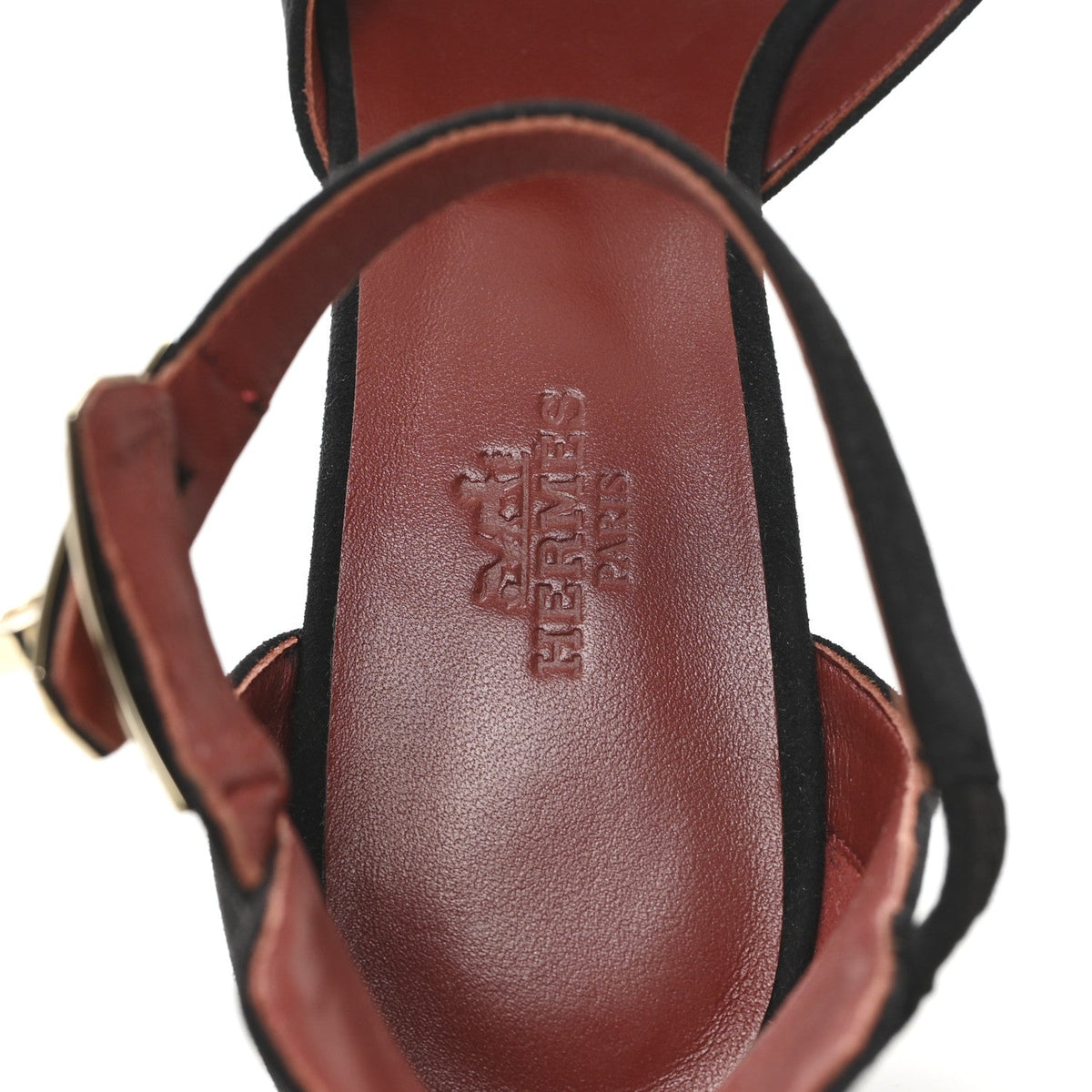 Suede Goatskin Baby 90 Pump Black