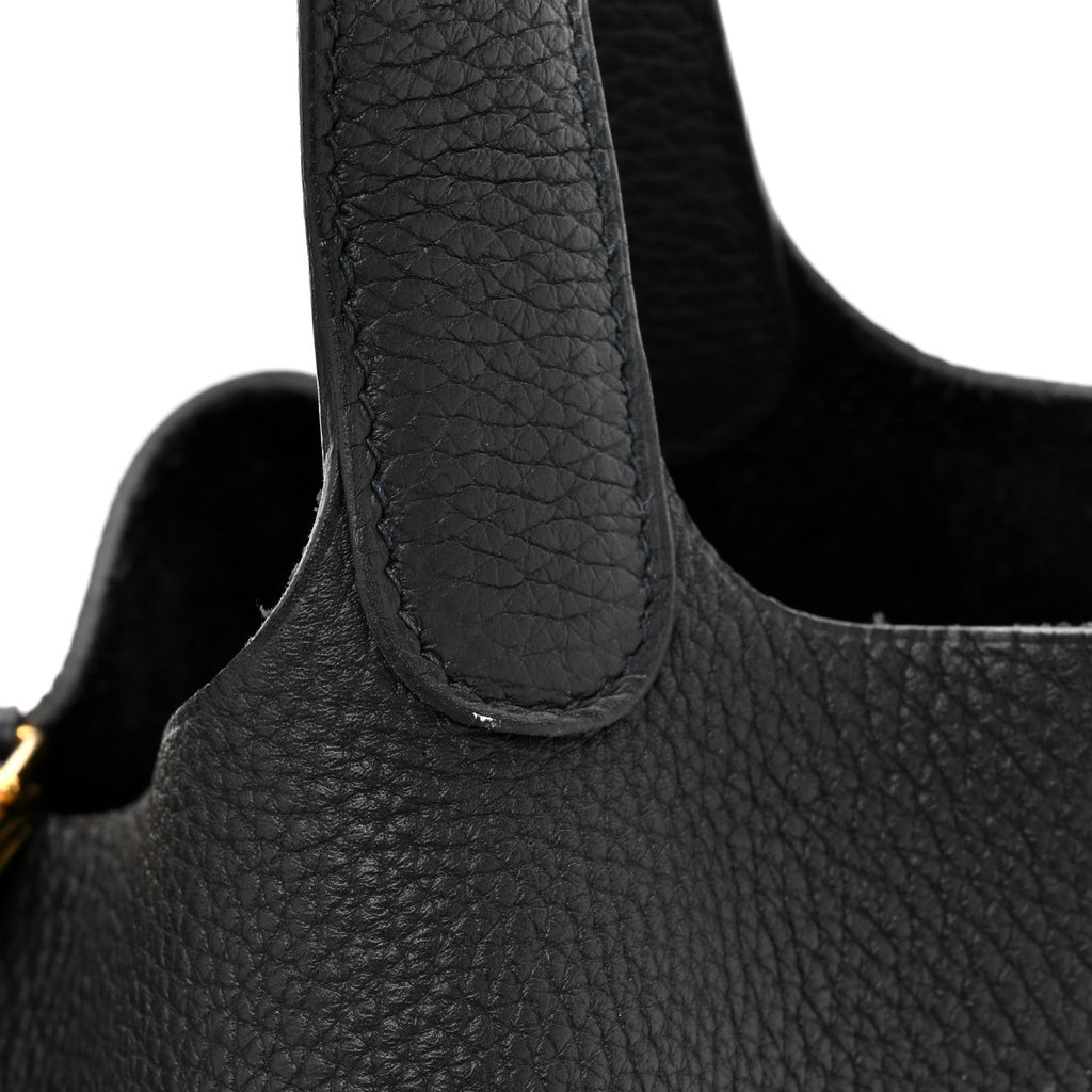 Taurillon Clemence Picotin Lock 22 MM Black