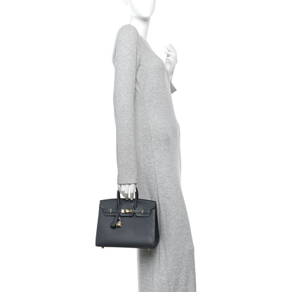 Epsom Birkin Sellier 25 Gris Misty