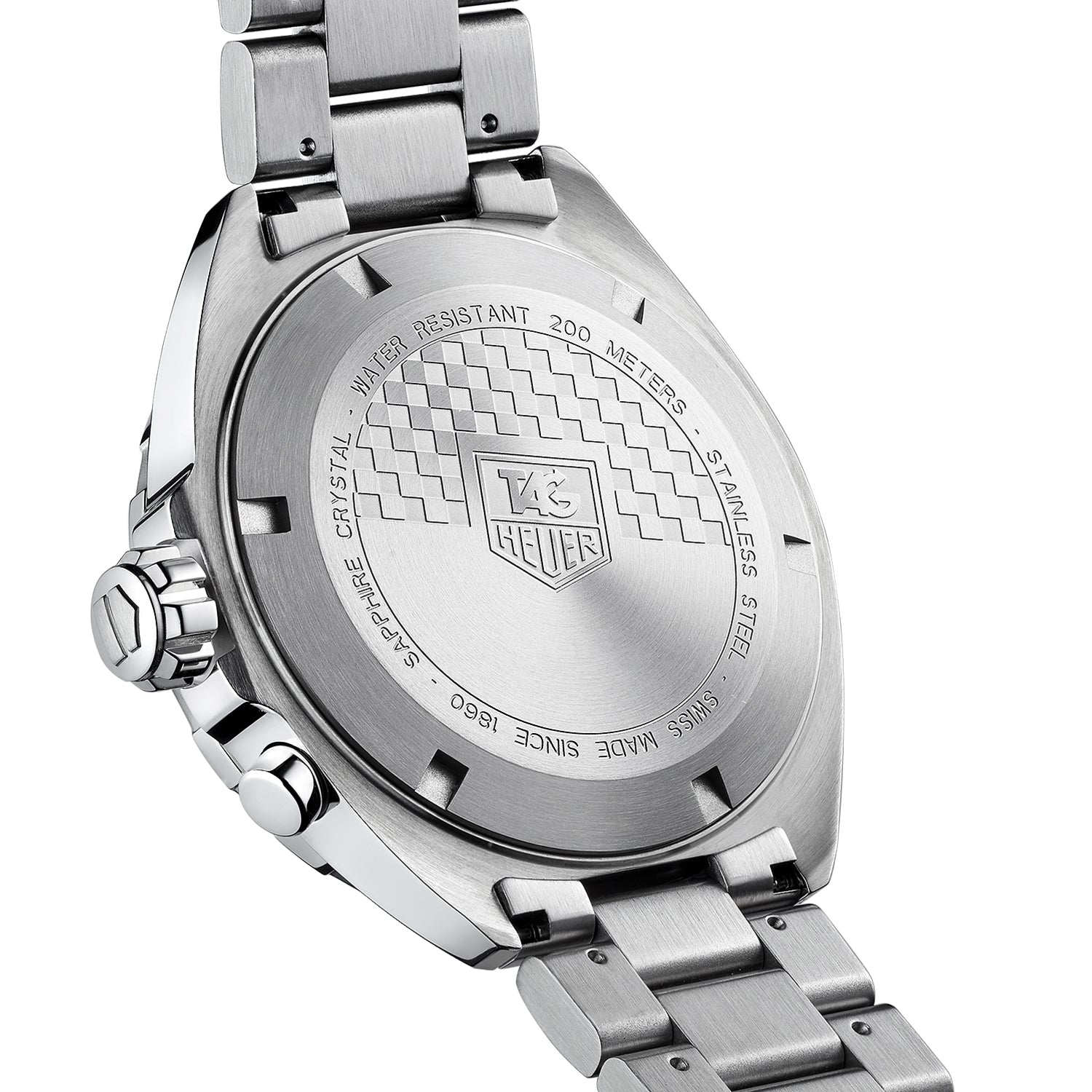 Tag Heuer Formula 1 Black Dial Silver Steel Strap Watch for Men - WAZ111A.BA0875