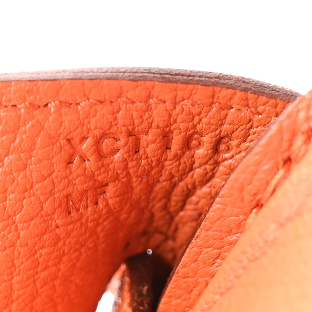 Taurillon Clemence Birkin 30 Orange