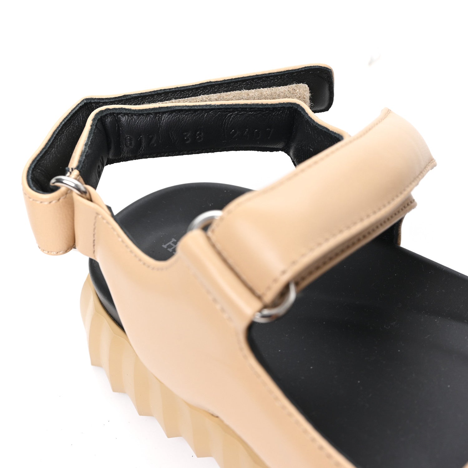 Lambskin Junior Womens Sandals 38 Beige Albinos