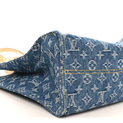 Monogram Denim Onthego MM Blue