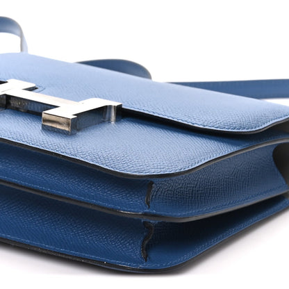 Epsom Constance Verso 18 Bleu Agate Gris Mouette