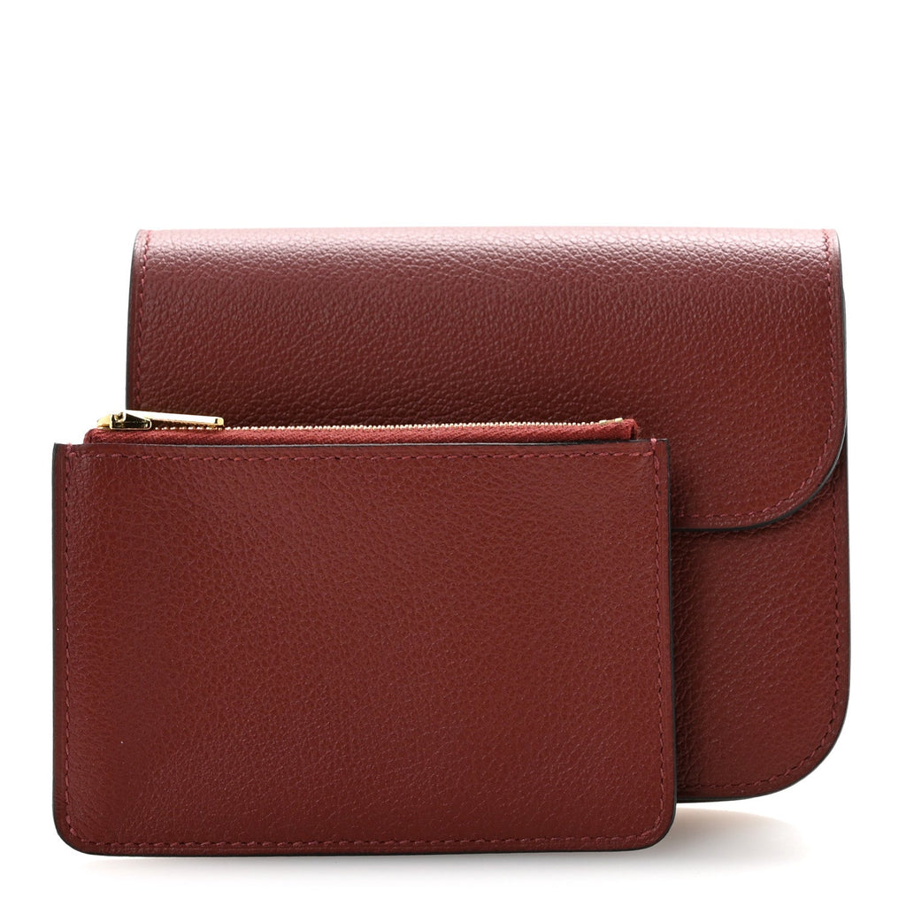 Evercolor Constance Slim Wallet Rouge H